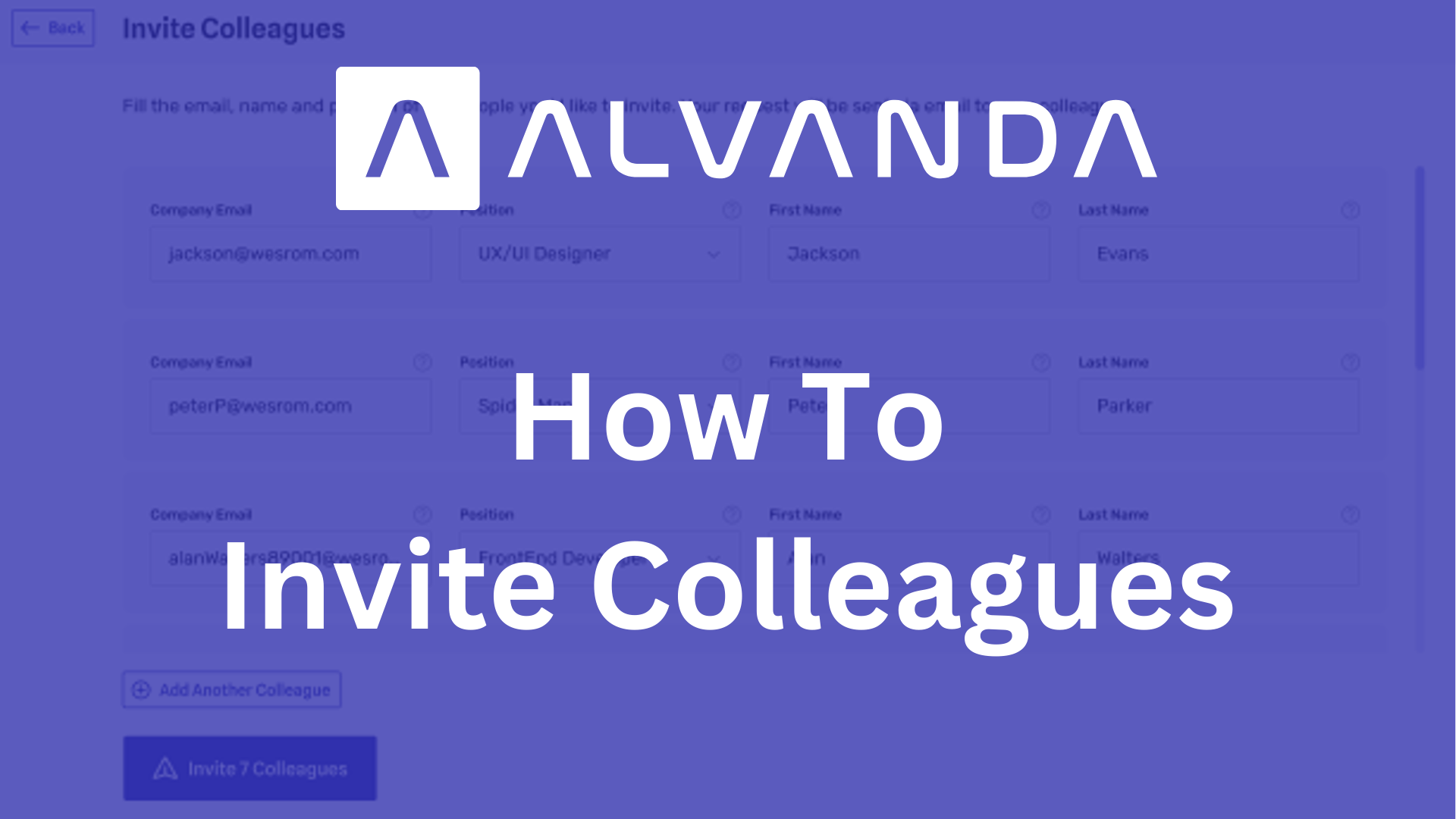 Inviting Team Members