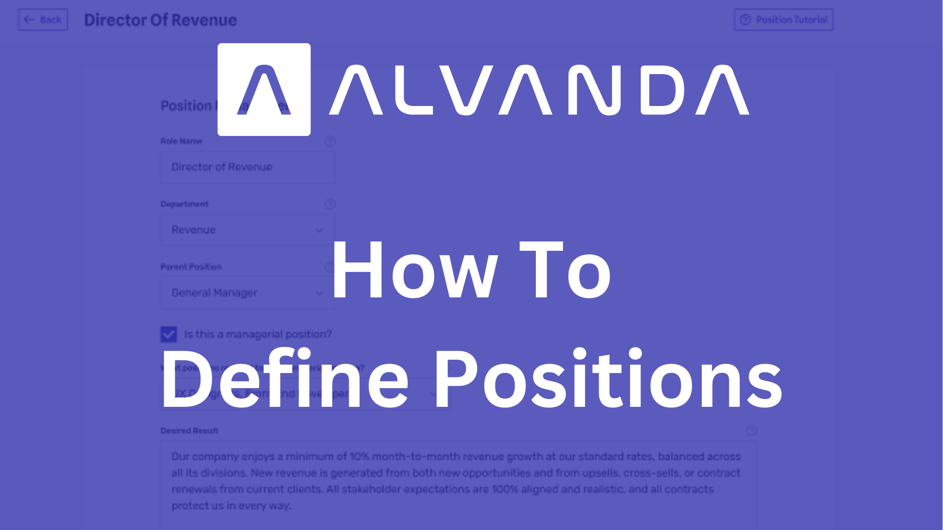 How to Define Positions 
